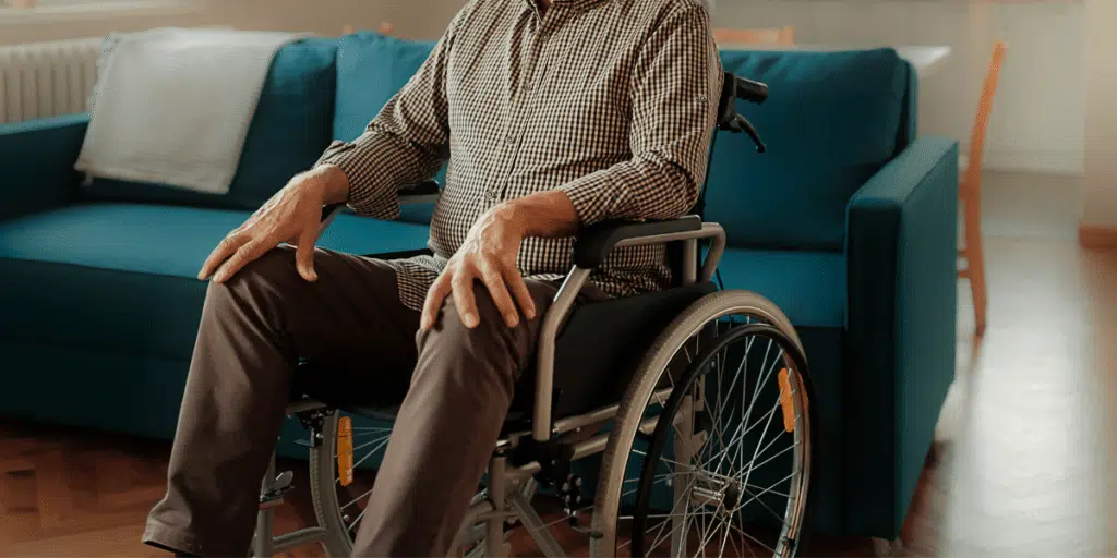 SDA Housing | Participant in the Living Room